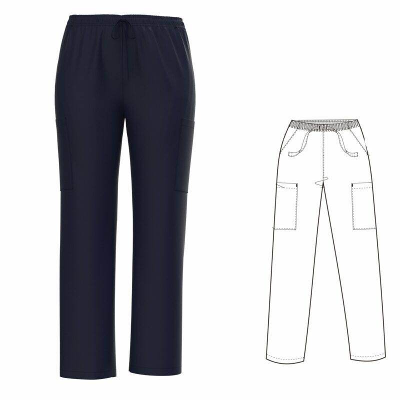 Unisex Scrub Pants Style #743 Navy