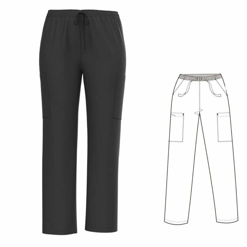 Unisex Scrub Pants Style #743 Pewter
